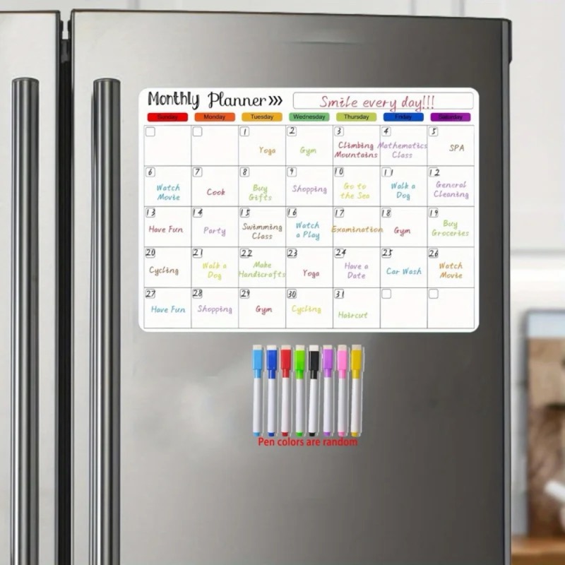 Magnetic Fridge Whiteboard Planner